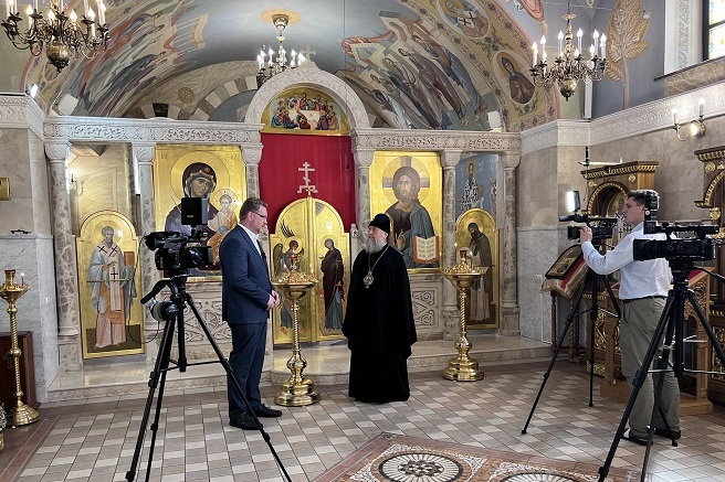 Интервью митрополита Александра вышло на белорусском телевидении