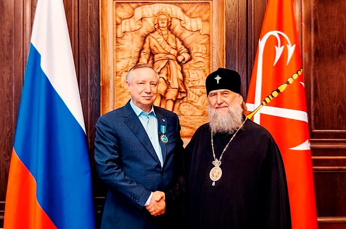 Глава Православной Церкви Казахстана встретился с губернатором Санкт-Петербурга 