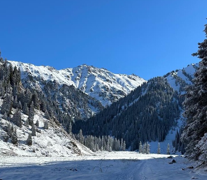 Об угрозе схода лавин предупредили туристов в горах в МЧС