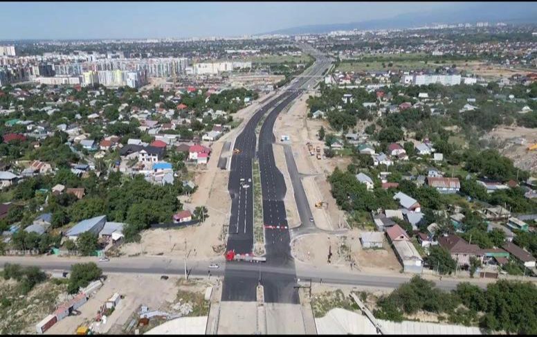 Проспект Абая в Алматы провели до границы города Проспект Абая в Алматы провели до границы города