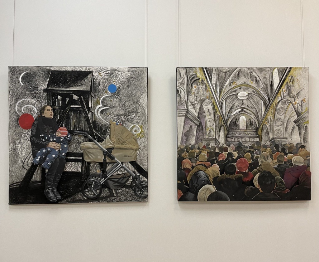 Ева Ланцева-Хелки. Библейские истории. 2020. Фанера. смеш. техника