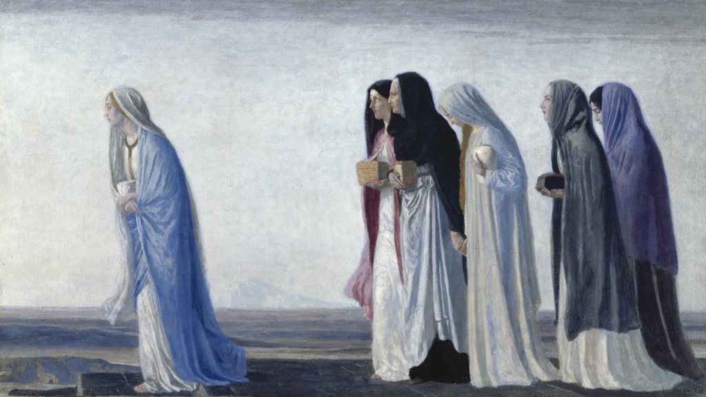 Жены-мироносицы, идущие ко гробу. Роберт Эннинг Белл. 1912