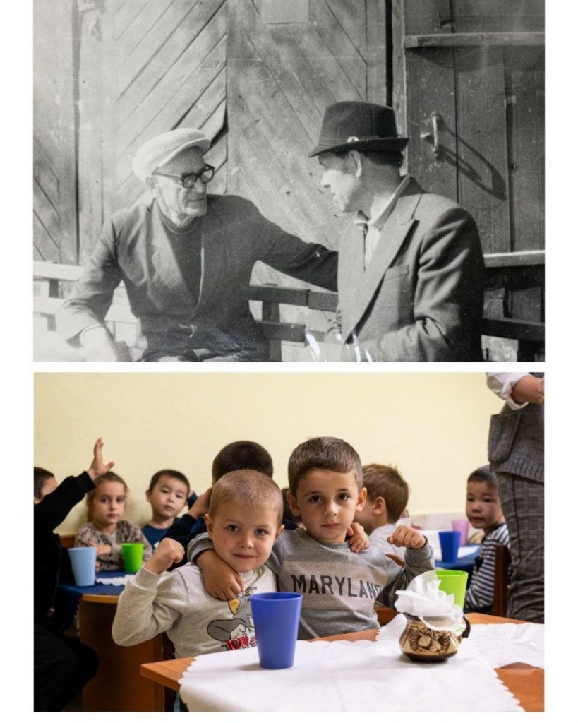 директор Табаксовхоза Петр Томаровский и его преемник Алексей Бойко. Воспитанники детского сада в селе Панфилове, 2023. директор Табаксовхоза Петр Томаровский и его преемник Алексей Бойко. Воспитанники детского сада в селе Панфилове, 2023.