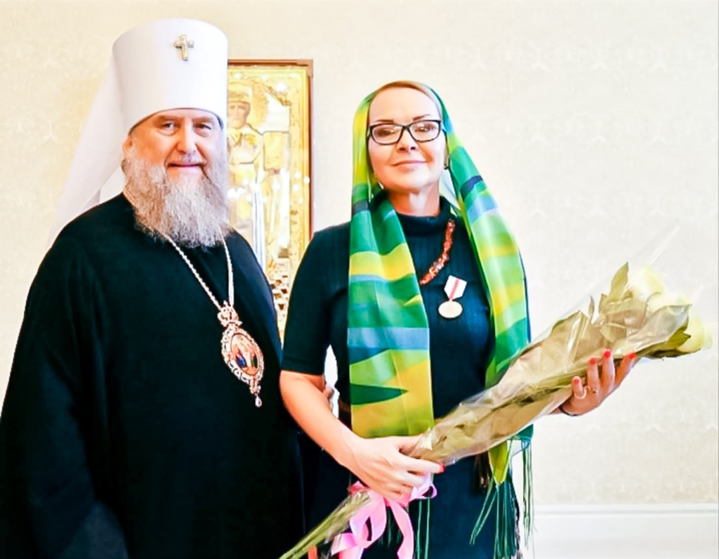 Митрополит Александр и Виктория Левина Митрополит Александр и Виктория Левина