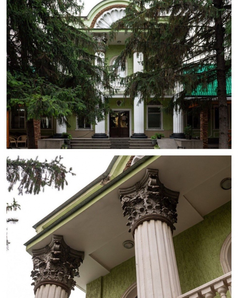 бывший Дом Стахановцев, ныне ресторан Эллада, 2023 год. бывший Дом Стахановцев, ныне ресторан Эллада, 2023 год.