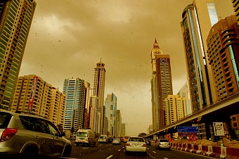 Зимние Эмираты. Можно замерзнуть в воде и на воздухе 